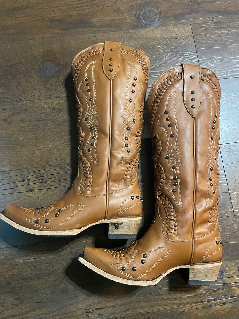 Lane Leather Western Boots - Tan - Picture 5 of 7